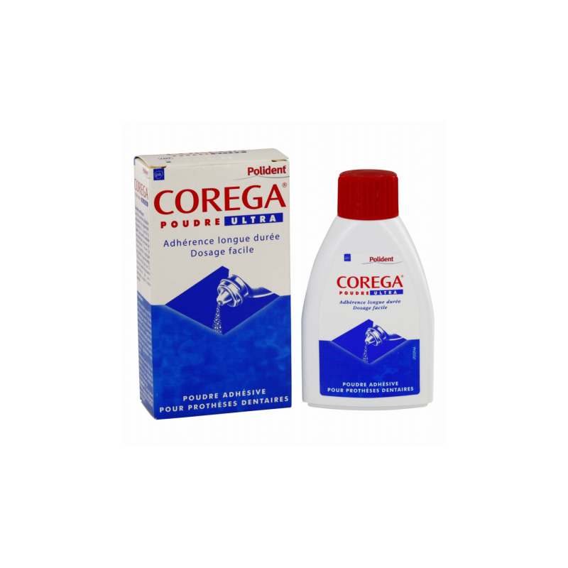 COREGA POUDRE ADHESIVE POUR APPAREILS DENTAIRES 40G