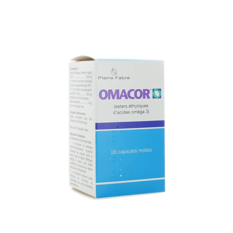 OMACOR 1000MG 28 CAPSULES MOLLES