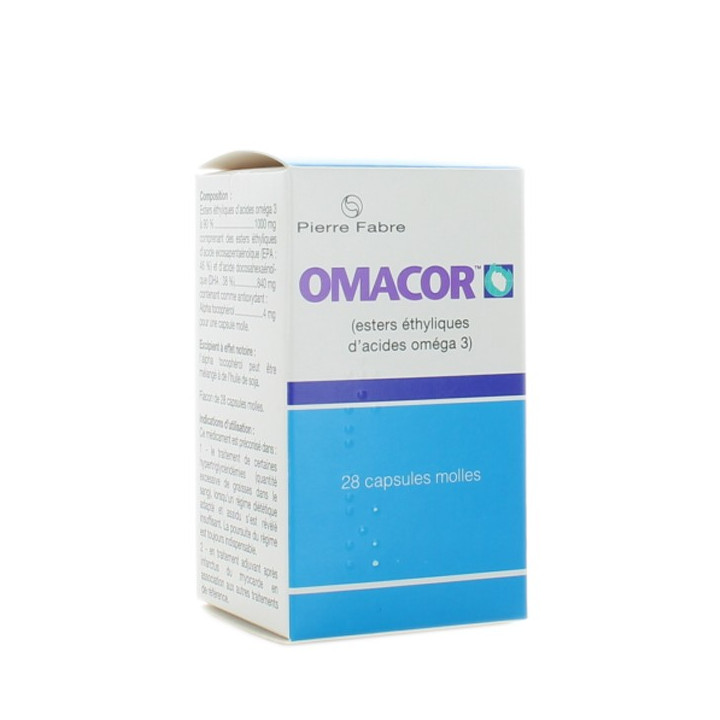 OMACOR 1000MG 28 CAPSULES MOLLES