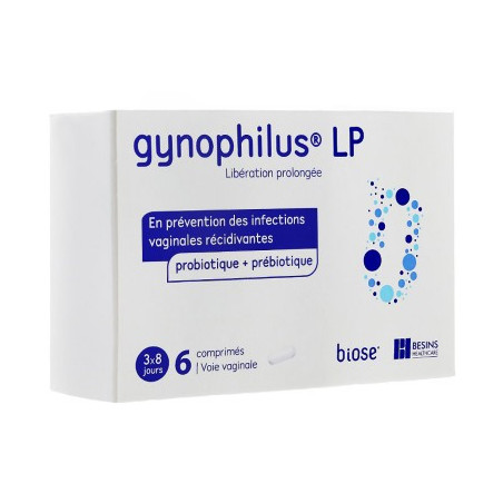 GYNOPHILUS LP 6 COMPRIMES VAGINAUX