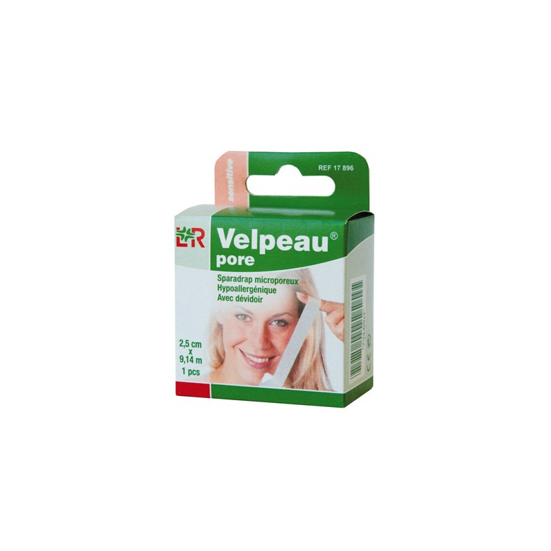 VELPEAU SPRADRAP MICROPOREUX 2.5CM X 9.14 M