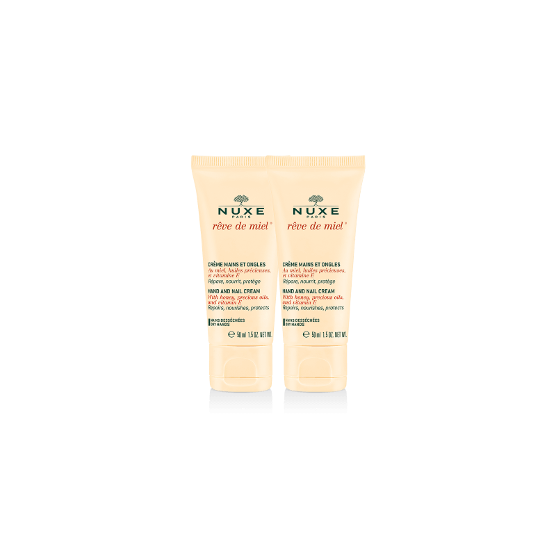 OFFRE SPECIALE Nuxe Rêve de miel crème mains ongles. 2 Flacons de 75ML OFFRE SPECIALE Nuxe Rêve de miel crème mains ongles. 2 Flacons de 75ML
