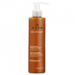 Nuxe Rêve de Miel Cleansing and make-up removal gel for the face. Pump bottle 200ML