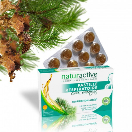 NATURACTIVE 24 PASTILLES RESPIRATOIRES AUX ESSENCES 