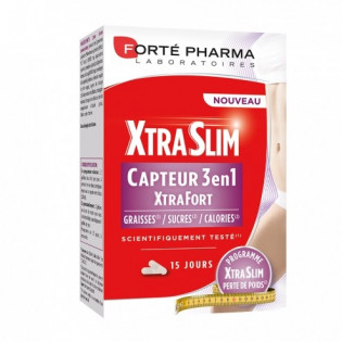 FORTE PHARMA XTRASLIM CAPTEUR 3 EN 1 XTRA FORT 15 JOURS