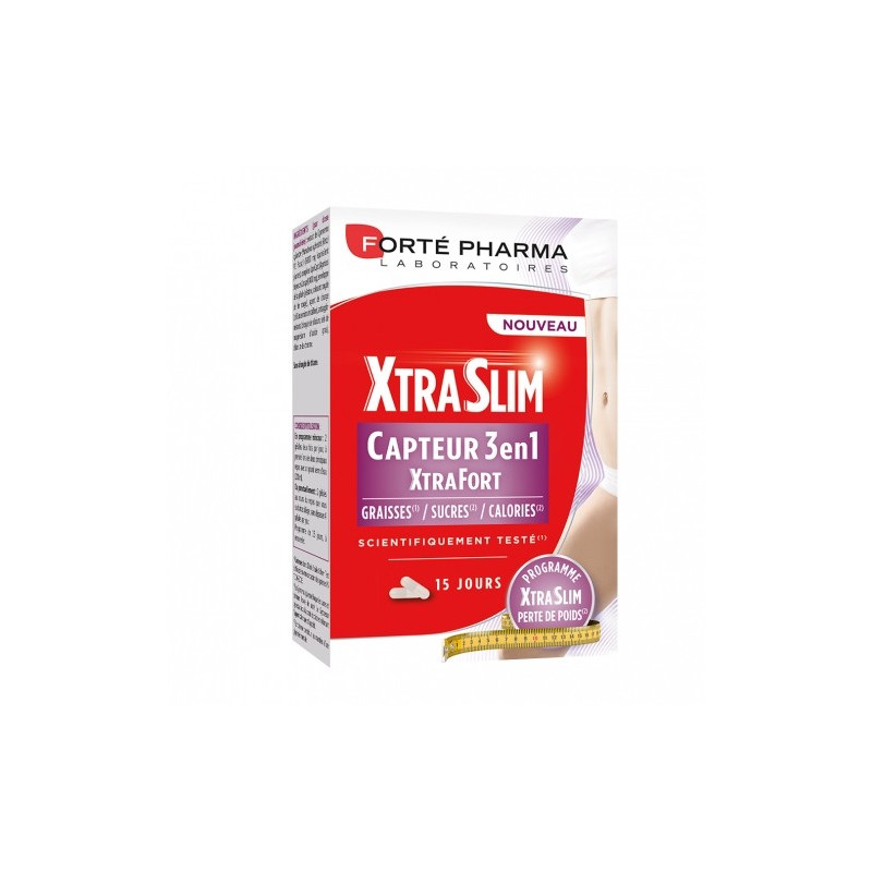 FORTE PHARMA XTRASLIM CAPTEUR 3 EN 1 XTRA FORT 15 JOURS