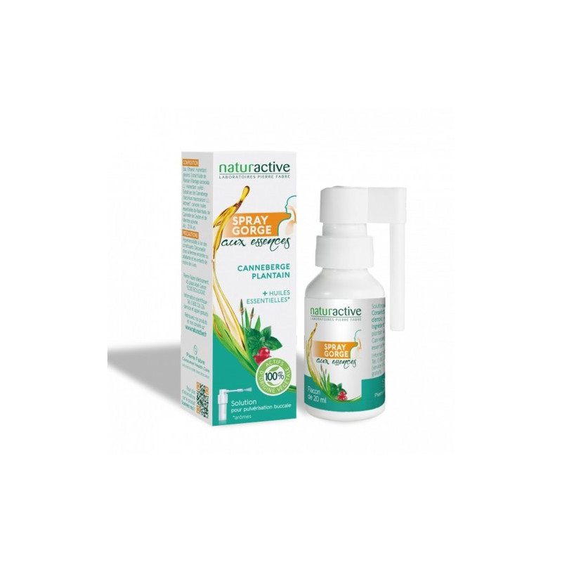 NATURACTIVE THROAT SPRAY WITH ESSENCES 20ML