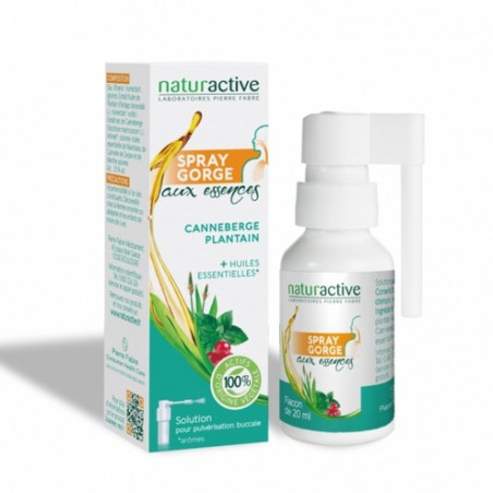 NATURACTIVE THROAT SPRAY WITH ESSENCES 20ML