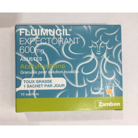 FLUIMUCIL 600MG 10 SACHETS