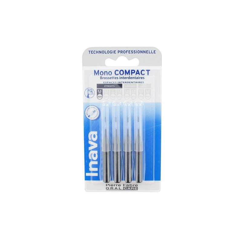 STRAIGHT INTERDENTAL BRUSHES MONO COMPACT 