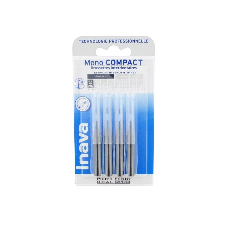 STRAIGHT INTERDENTAL BRUSHES MONO COMPACT 