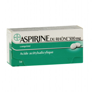 ASPIRIN OF THE RHONE 500MG 50 TABLETS