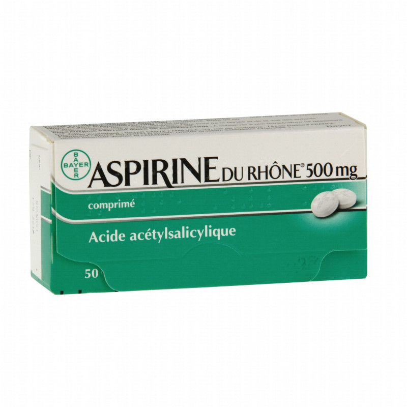 ASPIRINE DU RHONE 500MG 50 COMPRIMES