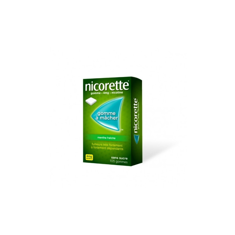 NICORETTE 4MG CLASSIQUE SANS SUCRE 105 GOMMES 