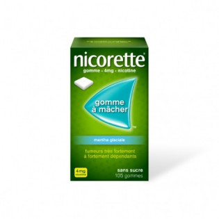 NICORETTE 4MG CLASSIQUE SANS SUCRE 105 GOMMES 