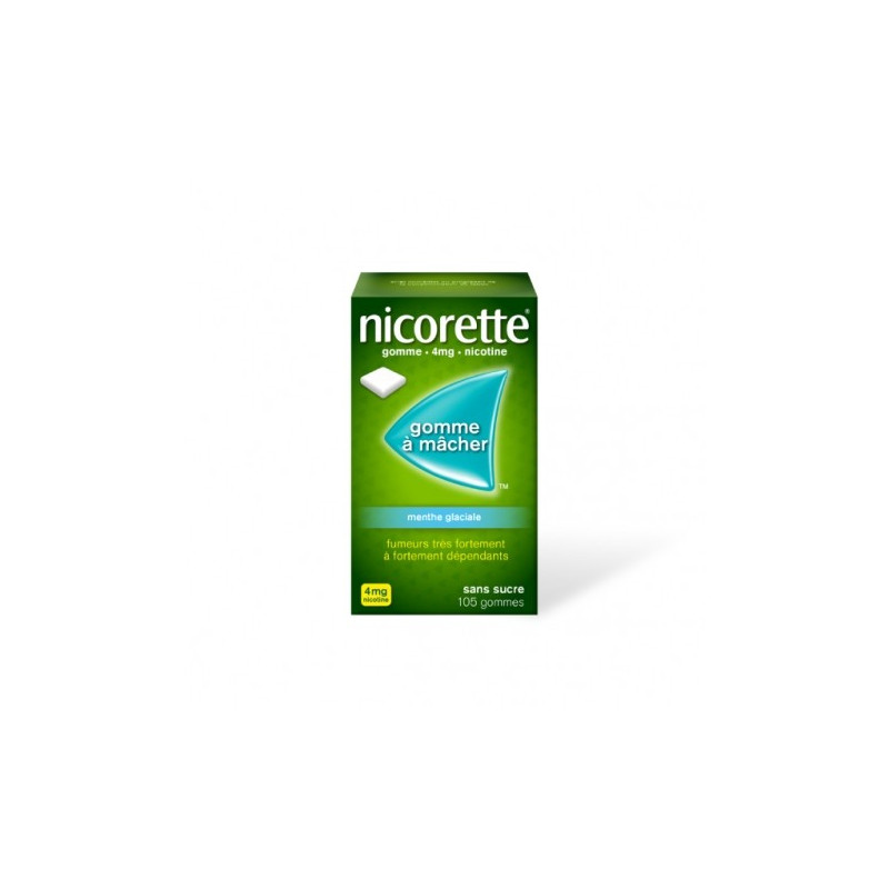 NICORETTE 4MG CLASSIQUE SANS SUCRE 105 GOMMES 