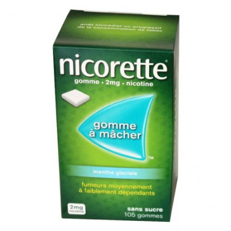 NICORETTE 4MG CLASSIQUE SANS SUCRE 105 GOMMES 