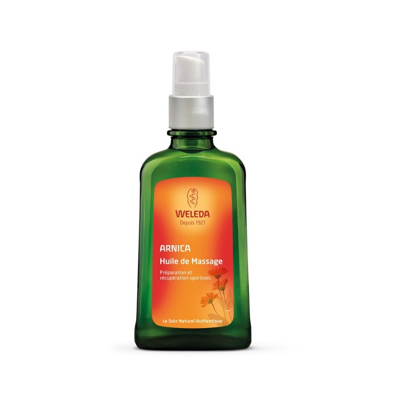 WELEDA Arnica Massage Oil. SPECIAL OFFER Bottle 200ml + Arnica Shower Gel Tube 200ml FREE