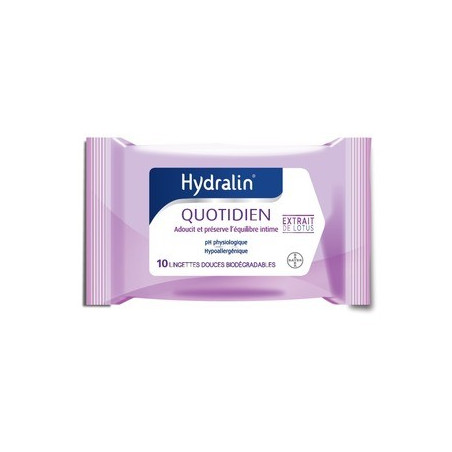 HYDRALIN QUOTIDIEN 10 LINGETTES 