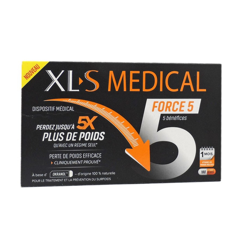 XLS MEDICAL FORCE 5 180 GELULES - Mon pharmacien conseil