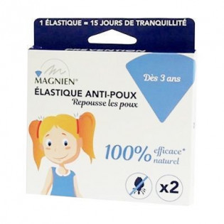 MAGNIEN ELASTIQUE ANTI POUX DES 3 ANS 