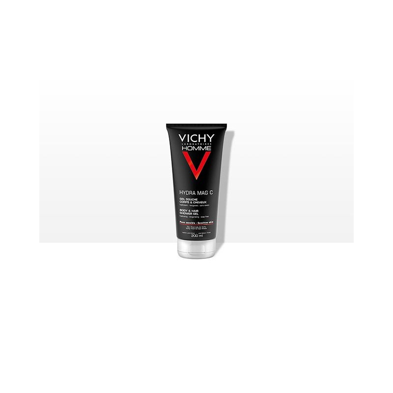 Vichy Homme Hydra Mag C Shower Gel Body & Hair. Tube 200ML