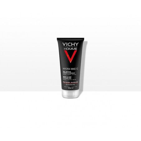 Vichy Homme Hydra Mag C Shower Gel Body & Hair. Tube 200ML