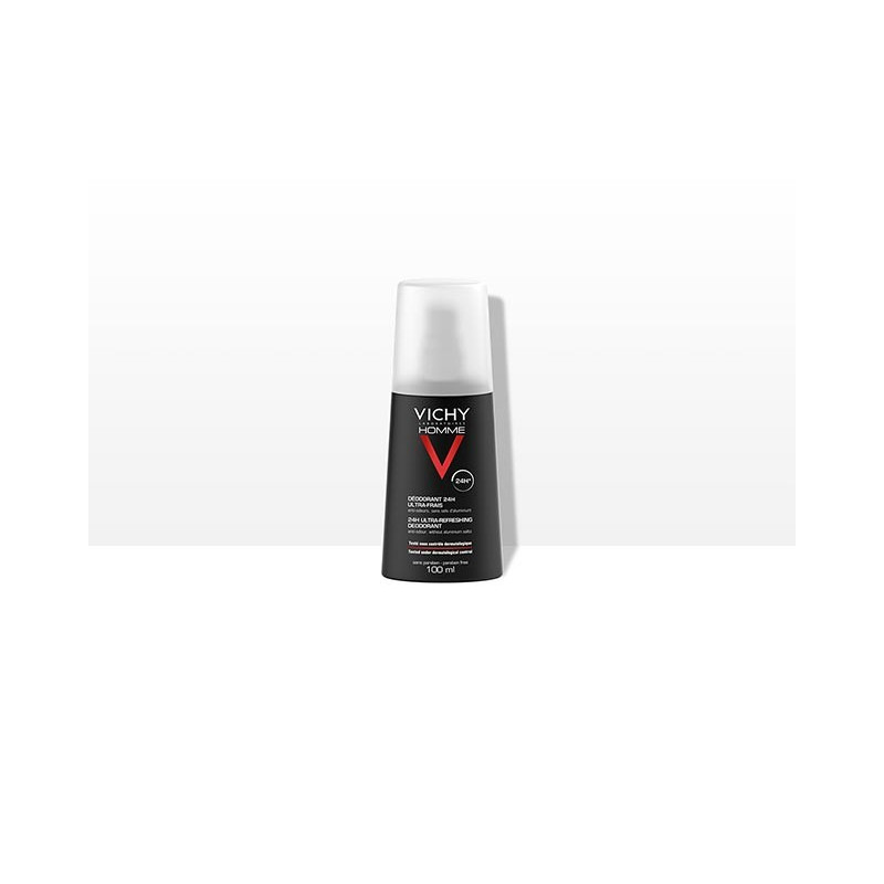 Vichy HOMME Déodorant. Vaporisateur Ultra-Frais de 100ML Vichy HOMME Déodorant. Vaporisateur Ultra-Frais de 100ML