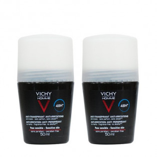 Vichy HOMME DEODORANT Sensitive Skin. Batch 2x50ML