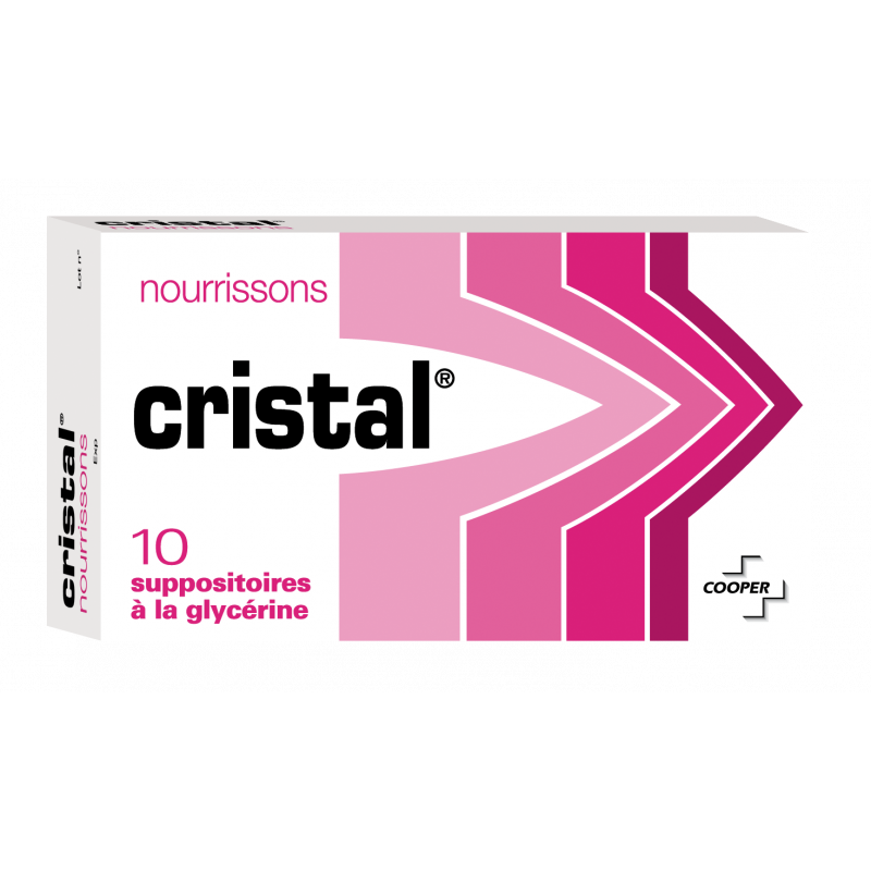 CRISTAL NOURRISSONS 10 SUPPOSITOIRES A LA GLYCERINE