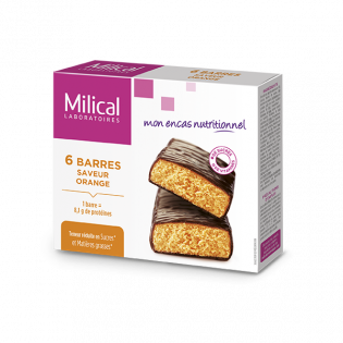 Milical 6 slimming bars orange flavor