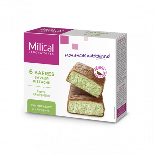 Milical 6 slimming bars pistachio flavor