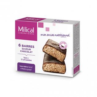 Milical 6 barres minceur saveur chocolat