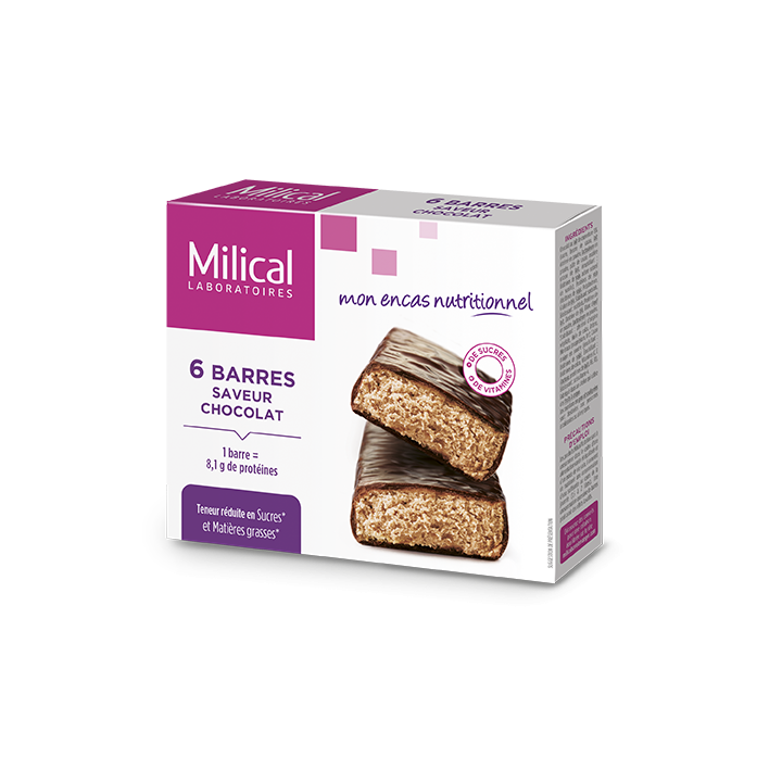 Milical 6 slimming bars chocolate flavor