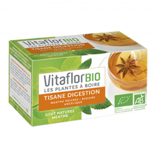 VITAFLOR ORGANIC HERBAL TEA RESPIRATORY COMFORT THYME 18 TEA BAGS