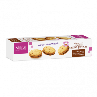 MILICAL 12 BISCUITS FOURRES SAVEUR CHOCOLAT 