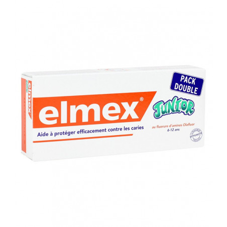 Elmex Dentifrice Junior. Lot de 2 Tubes 75ML