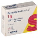 PARACETAMOL 1G 8 COMPRIMES SECABLES SANDOZ