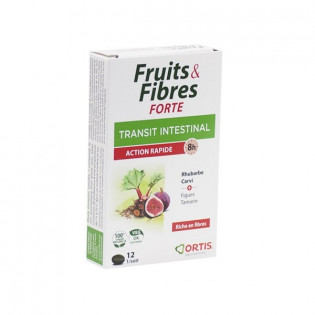 FRUITS&FIBRES FORTE ACTION RAPIDE 12 COMPRIMES 
