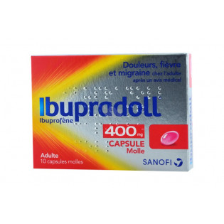 IBUPRADOLL 400MG SANOFI BOITE DE 12 COMPRIMES PELLICULES