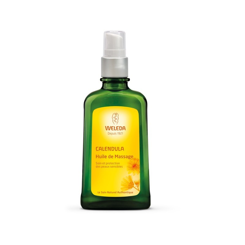 WELEDA Calendula Huile de Massage. Flacon pompe 100ml WELEDA Calendula Huile de Massage. Flacon pompe 100ml