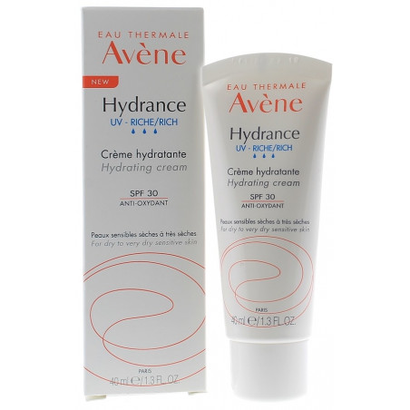 Avène Hydrance OPTIMALE UV Riche Crème Hydratante SPF20. Tube 40ml