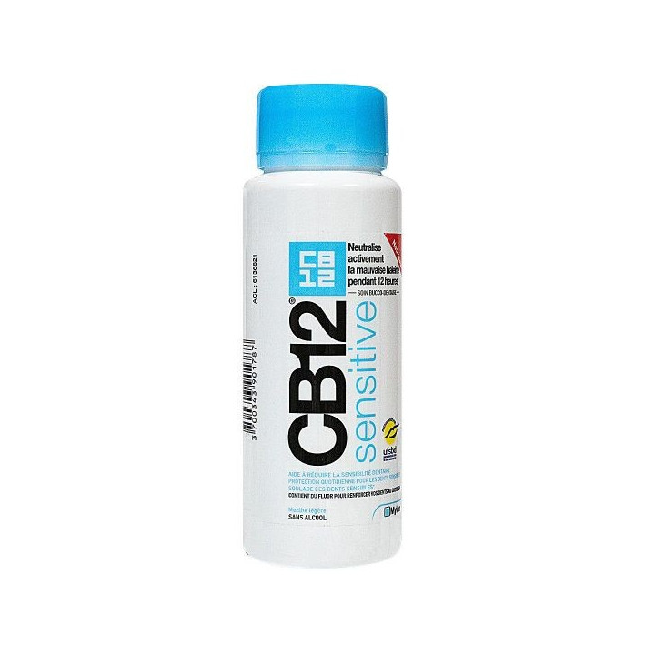 CB12 BAIN DE BOUCHE SENSITIVE SANS ALCOOL MENTHE LEGERE 250 ML