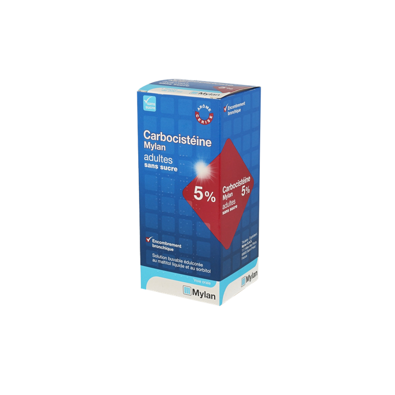 CARBOCISTEIN 5% ADULTS SUGAR FREE MYLAN 200ML