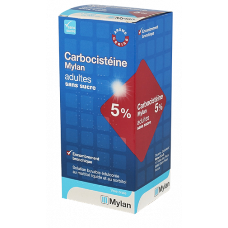 CARBOCISTEIN 5% ADULTS SUGAR FREE MYLAN 200ML