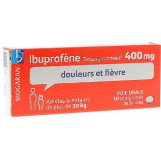 Ibuprofen Biogaran 400mg 10 film-coated tablets