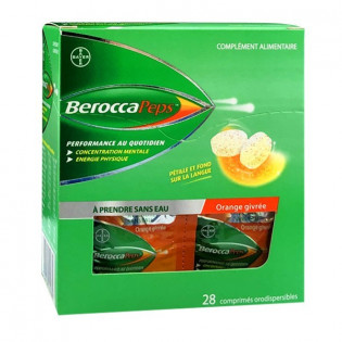 BEROCCA N GO TO BE TAKEN WITHOUT WATER 28 ORODISPERSIBLE TABLETS FROSTED ORANGE