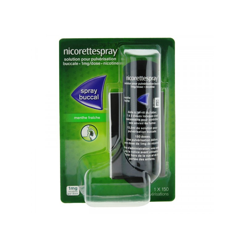 NICORETTESPRAY 1mg menthe fraiche Spray 150 pulvérisations