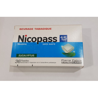 Nicopass 1.5mg 36 sugar free lozenges fresh mint