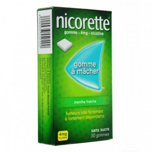 NICORETTE 4MG FRESH MINT SUGAR FREE 30 GUMS 